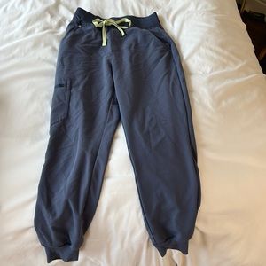 Womens figs space navy high waisted Zamora jogger scrub pants
